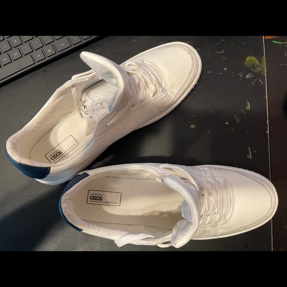 Asos White Men's Size 12 Sneakers - Picture 7 of 7